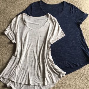 Set of 2 Soft Drape TShirts